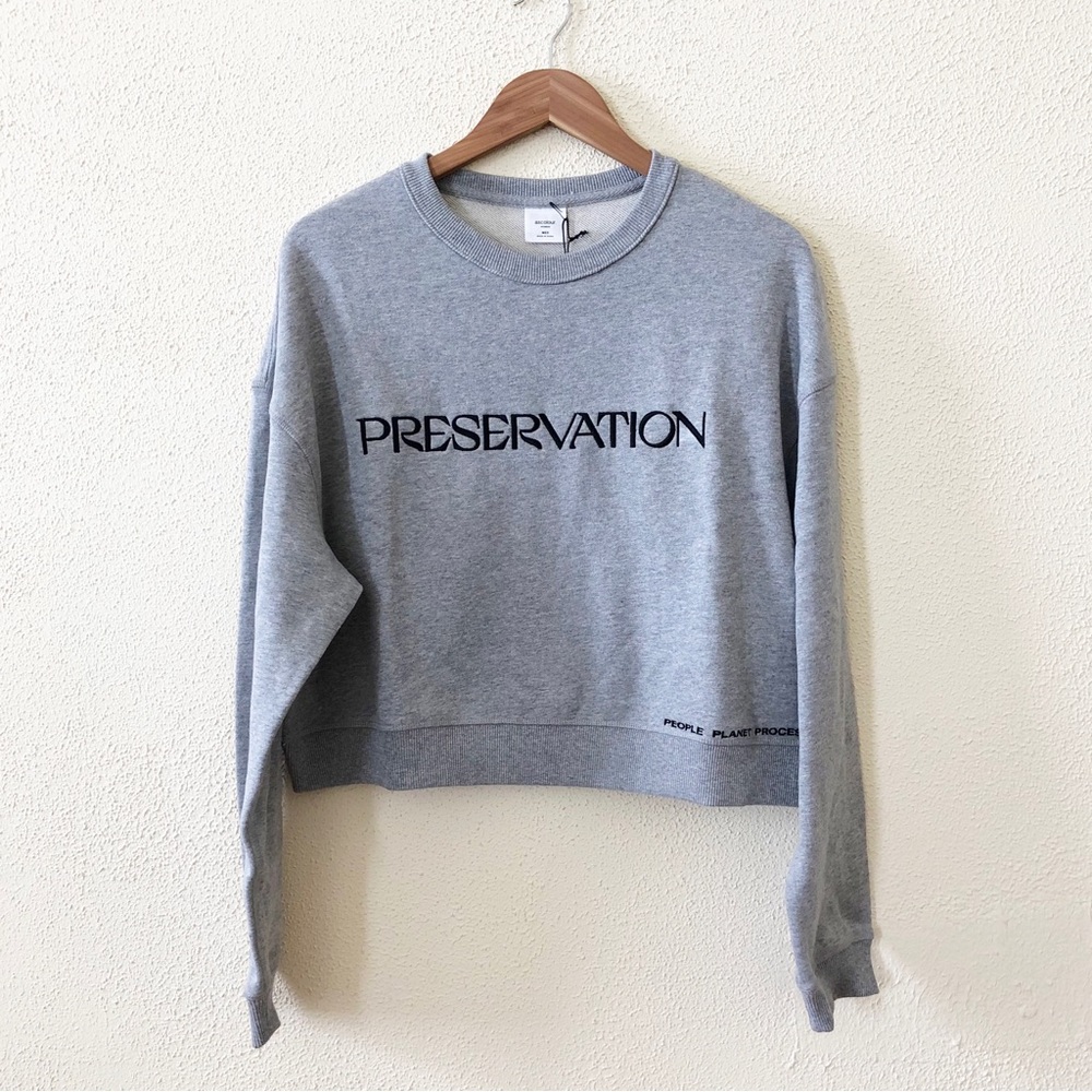NWT Preservation Cropped Logo Sweatshirt M